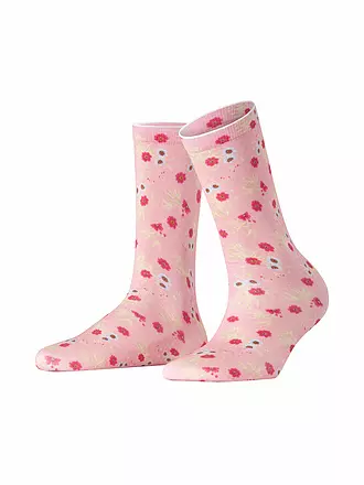 BURLINGTON | Socken FLORAL ROMANCE 36-41 powder pink | 